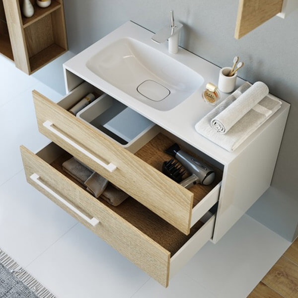 Тумба с раковиной 90 подвесная Miami Aqwella Mai.01.09/L