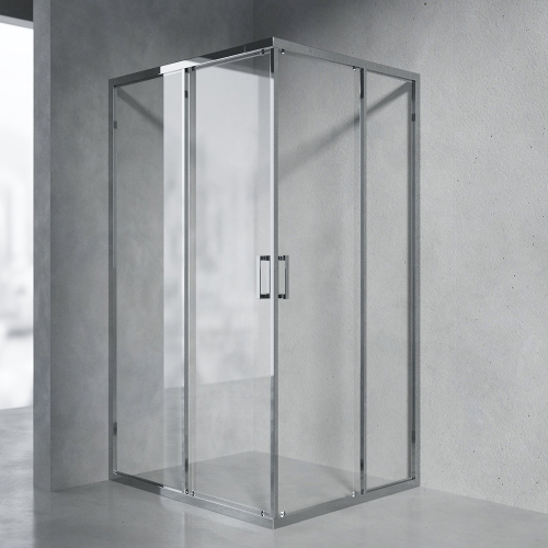 Душевой уголок AVS Слайдер Куб 100-110x100-110 профиль хром, стекло прозрачное Душевой уголок AVS Слайдер Куб 100-110x100-110 профиль хром, стекло прозрачное