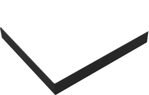 Экран для поддона Radaway Paros D 100x100 чёрный