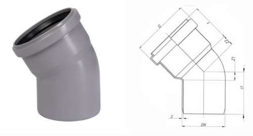 Отвод D50*30° НТВ