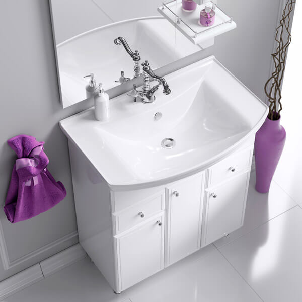 Тумба с раковиной 70 напольная Barcelona Aqwella BA0107K