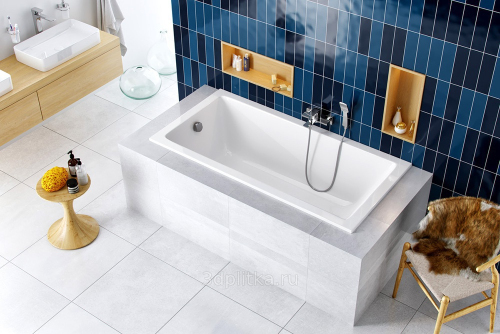 Акриловая ванна WHITECROSS Wave 180х80 белая, без каркаса Акриловая ванна WHITECROSS Wave 180х80 белая, без каркаса
