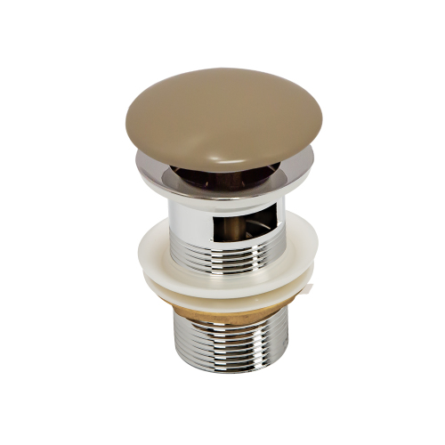 Донный клапан AVS с переливом, бежевый матовый Донный клапан AVS с переливом, бежевый матовый