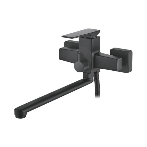 Смеситель универсальный Accoona H124F A71124F черный матовый