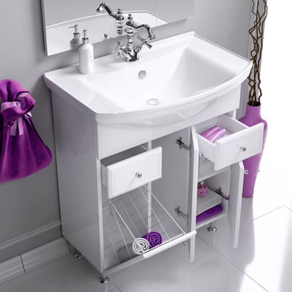 Тумба с раковиной 70 напольная Barcelona Aqwella BA0107K