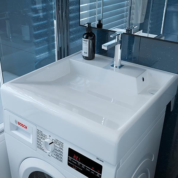 Раковина на стиральную машинку Kirovit Престиж 60х60 белая Раковина на стиральную машинку Kirovit Престиж 60х60 белая