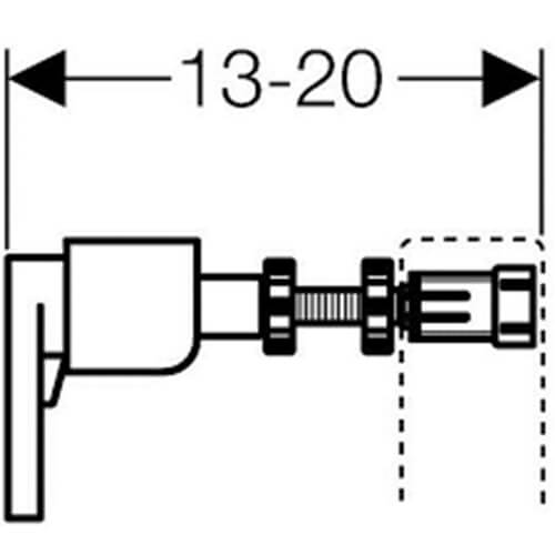Комплект крепления для инсталляций Geberit Duofix к стене 111.815.00.1