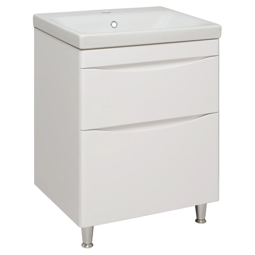 Тумба с раковиной Runo Афина Moduo 60 белая