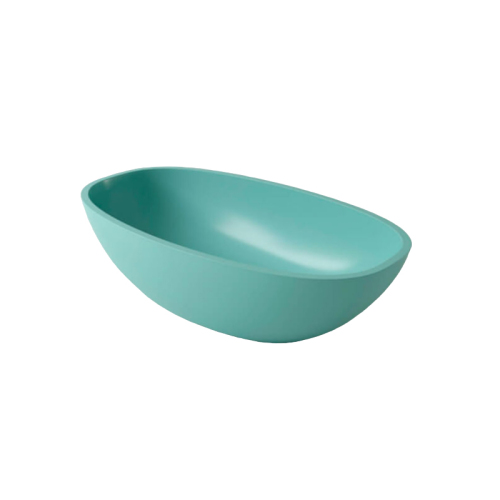 Раковина HOLBI Tefia 1.02.008.11.3.1.1.6027 64x35 зеленая матовая Раковина HOLBI Tefia 1.02.008.11.3.1.1.6027 64x35 зеленая матовая