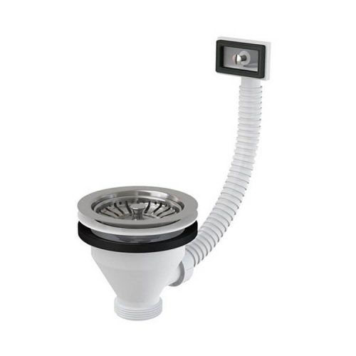 Водослив сифона для мойки с гофропереливом d115 Alcaplast A38 Водослив сифона для мойки с гофропереливом d115 Alcaplast A38