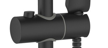 Держатель лейки на штангу ESKO SCS855 Black черный матовый