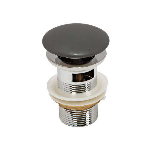 Донный клапан AVS с переливом, темно-серый матовый Донный клапан AVS с переливом, темно-серый матовый