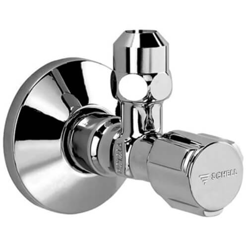 Кран угловой 1/2х3/8 с цангой Schell 04 907 06 99 Кран угловой 1/2х3/8 с цангой Schell 04 907 06 99