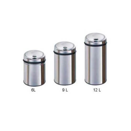 Ведро для мусора хромовое 12 л Сенсорное SCHEIN BISK-12