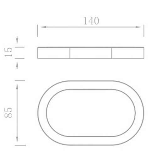 Мыльница подвесная AVS 853107