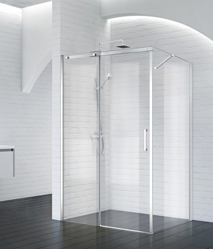Душевой уголок BelBagno Acqua ACQUA-AH-1-150/90-C-Cr 150х90 профиль хром, прозрачное стекло Душевой уголок BelBagno Acqua ACQUA-AH-1-150/90-C-Cr 150х90 профиль хром, прозрачное стекло