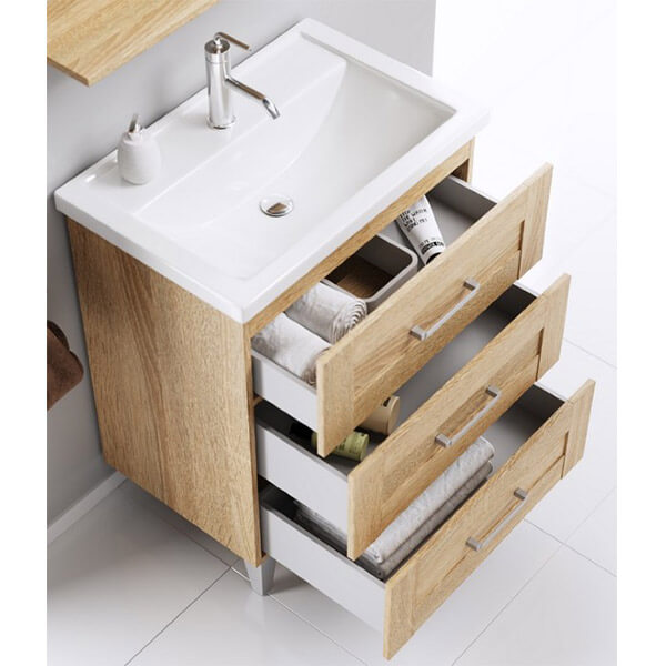 Тумба с раковиной 70 напольная Foster Aqwella FOS01073DS