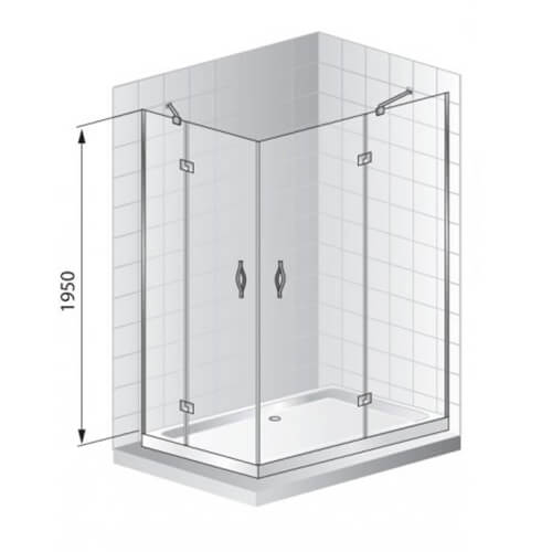 Душевой уголок Cezares Bergamo BERGAMO-W-AH-2-120/100-C-Cr-R 120x100 профиль хром, прозрачное стекло Душевой уголок Cezares Bergamo BERGAMO-W-AH-2-120/100-C-Cr-R 120x100 профиль хром, прозрачное стекло