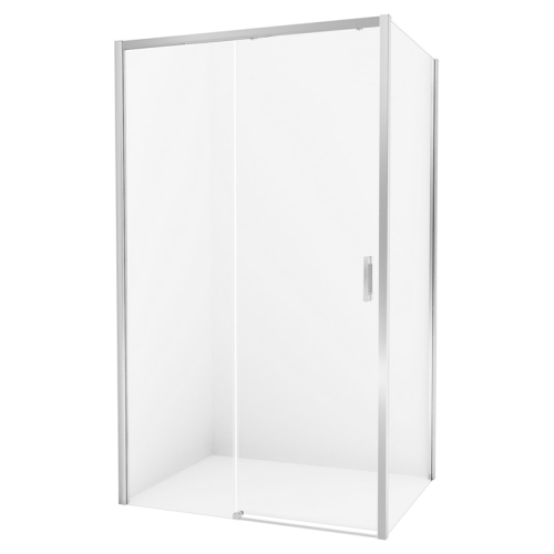 Душевой уголок New Trendy Prime 120x80 L профиль хром, стекло прозрачное Душевой уголок New Trendy Prime 120x80 L профиль хром, стекло прозрачное