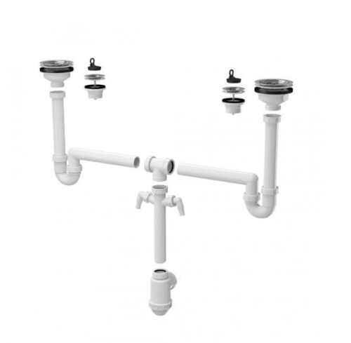 Сифон для мойки универсальный ALCAPLAST A8000  Сифон для мойки универсальный ALCAPLAST A8000