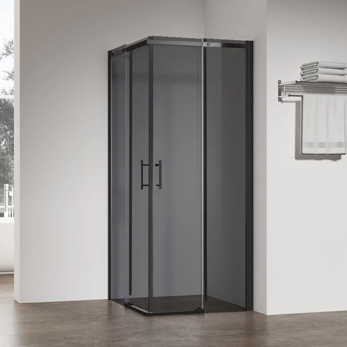 Душевой уголок Veconi RV-50B Grey 110х90 профиль чёрный матовый, стекло тонированное Душевой уголок Veconi RV-50B Grey 110х90 профиль чёрный матовый, стекло тонированное