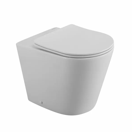 BB1003CBR/SC Унитаз приставной БЕЗОБОДКОВЫЙ с сиденьем FLAY-R BELBAGNO