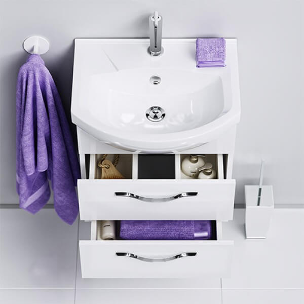 Тумба с раковиной 50 подвесная Аллегро Aqwella Agr.01.05/2