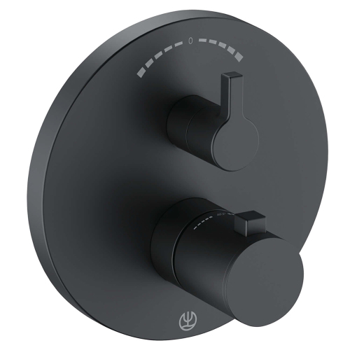 Термостат для ванны с душем Kludi Nova Fonte 208303915 черный матовый