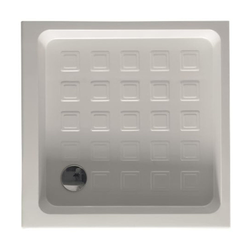 KERASAN Retro поддон угловой квадратный 100х100см, диаметр слива 90, цвет белый