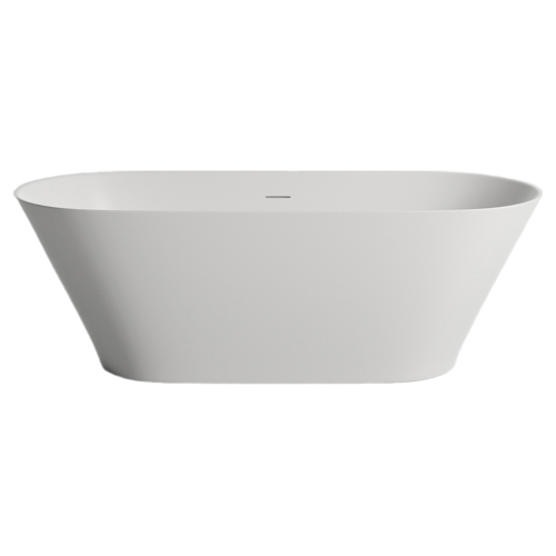 Ванна из искусственного камня Salini Mona S-Sense 180x80 белая с донным клапаном