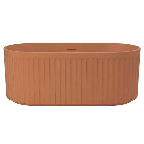 Акриловая ванна AVS Олимпия 170x75 терракотовая матовая c донным клапаном