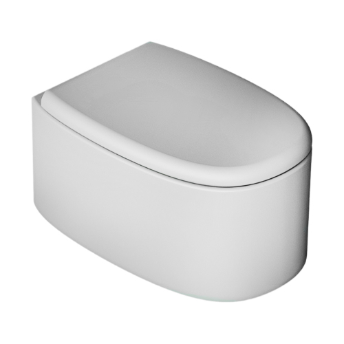 Унитаз подвесной Alice Idilla безободковый, белый глянцевый