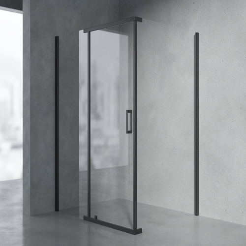 Душевой уголок AVS Фаворит 100x90 профиль черный матовый, стекло прозрачное Душевой уголок AVS Фаворит 100x90 профиль черный матовый, стекло прозрачное