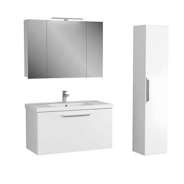 Тумба с раковиной 100 подвесная Lande DIBORG 775217+641259