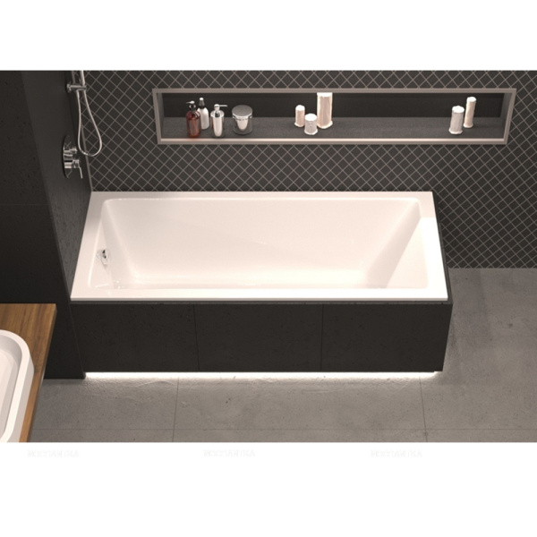 Акриловая ванна WHITECROSS Wave Slim 170х70 белая, без каркаса Акриловая ванна WHITECROSS Wave Slim 170х70 белая, без каркаса
