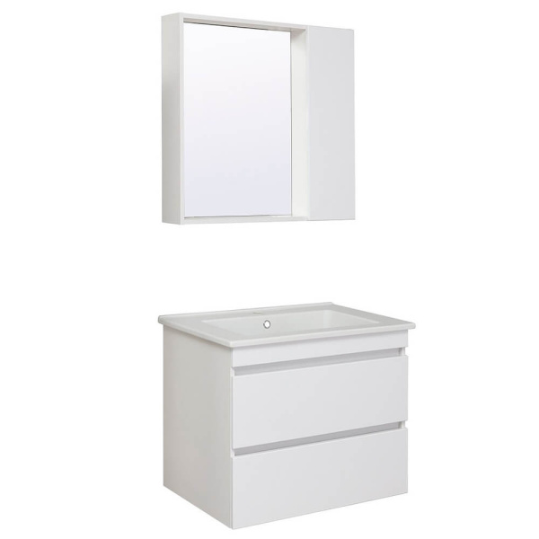 Тумба с раковиной Runo Манхэттен 00-00001047+00-00001022 75 см