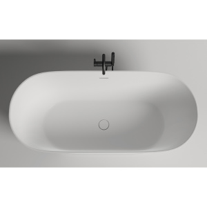 Ванна из искусственного камня Salini Mona S-Sense 180x80 белая с донным клапаном Ванна из искусственного камня Salini Mona S-Sense 180x80 белая с донным клапаном