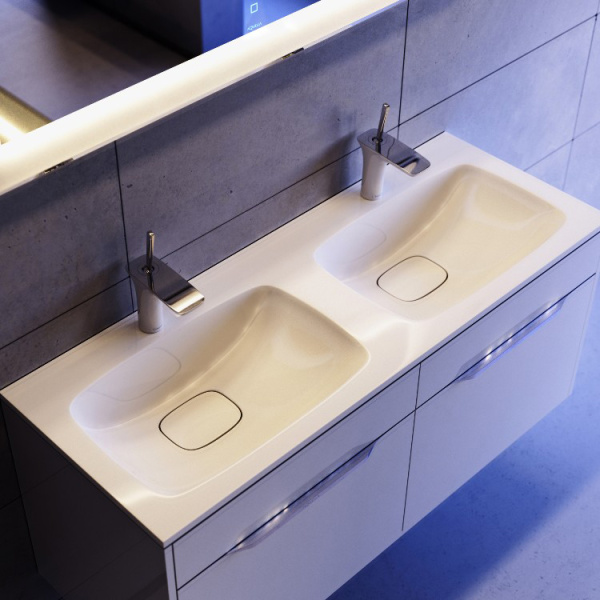 Тумба с раковиной 122 подвесная Malaga Aqwella Mal.01.12