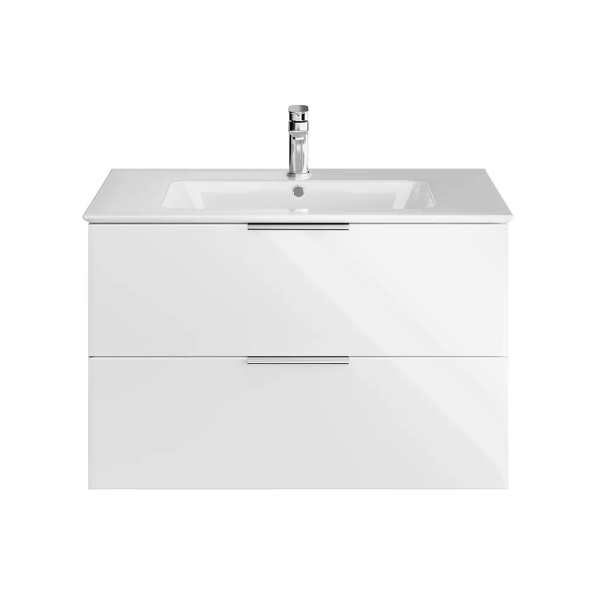 Тумба 850 2ящ подвес + раковина Белый гл Piano KERAMA MARAZZI