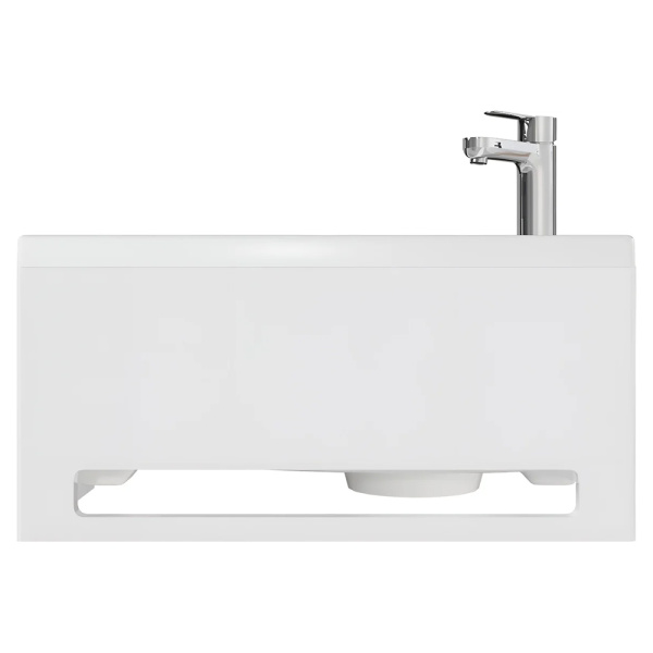 Панель с раковиной Marka One Tiny XS Mini 39x22 R белая