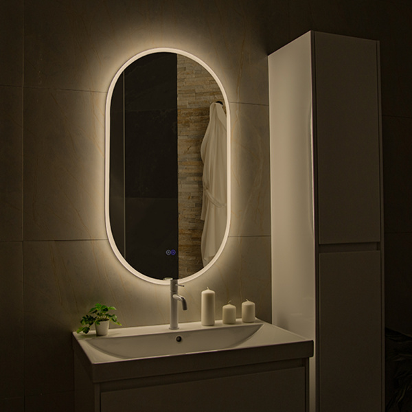 Зеркало с подсветкой AVS Агния 55x100 см, антипар