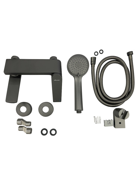 Смеситель для ванны с душем Accoona H125 A63125AT графит