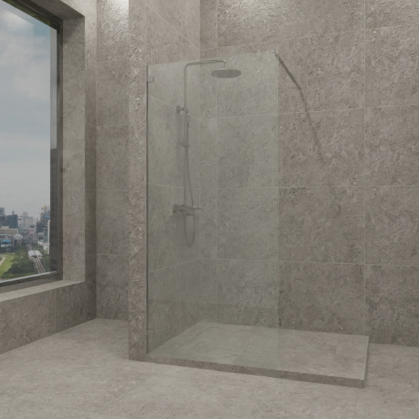 Душевая перегородка AVS Walk In 90 см профиль хром, стекло прозрачное