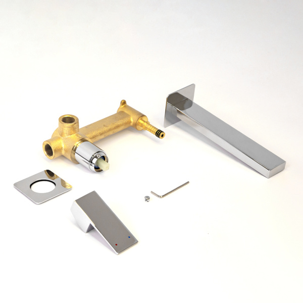 Смеситель для раковины AVS Cube с внутренней частью, хром