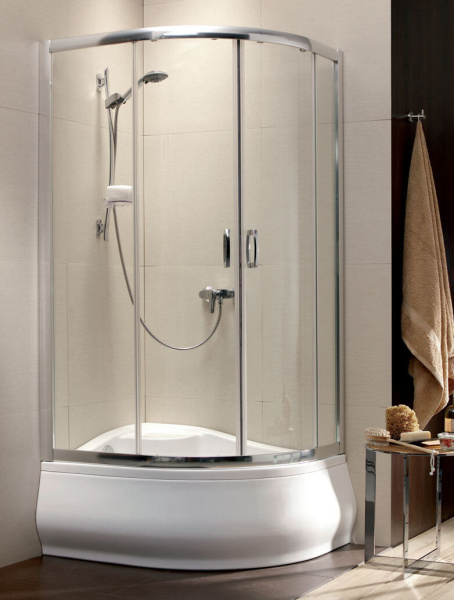 Душевой уголок Radaway Premium Plus 30491-01-01N 100х80 профиль хром, прозрачное стекло Душевой уголок Radaway Premium Plus 30491-01-01N 100х80 профиль хром, прозрачное стекло