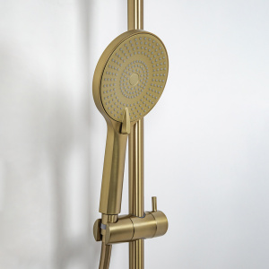 Душевая стойка AVS Pulse брашированное золото Душевая стойка AVS Pulse брашированное золото