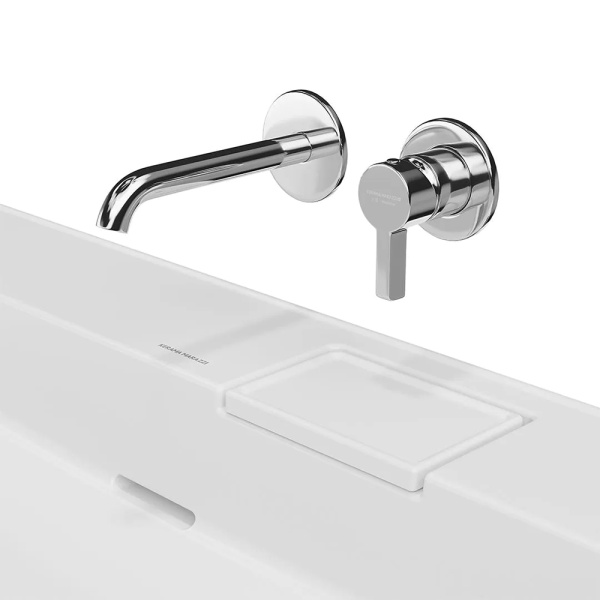 Раковина Kerama Marazzi Logica 70x48 с полотенцедержателем, белая