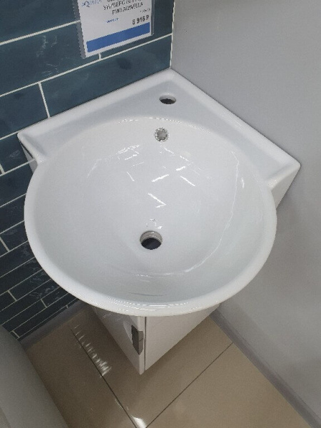 Тумба с раковиной Aqwella Рио 45 белая