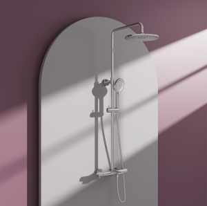 Душевая стойка с изливом AVS Elegant хром Душевая стойка с изливом AVS Elegant хром