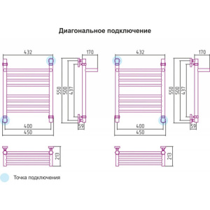 Полотенцесушитель водяной Сунержа Богема 40x50 с полкой, хром Полотенцесушитель водяной Сунержа Богема 40x50 с полкой, хром